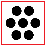 number 7 dice puzzle icon